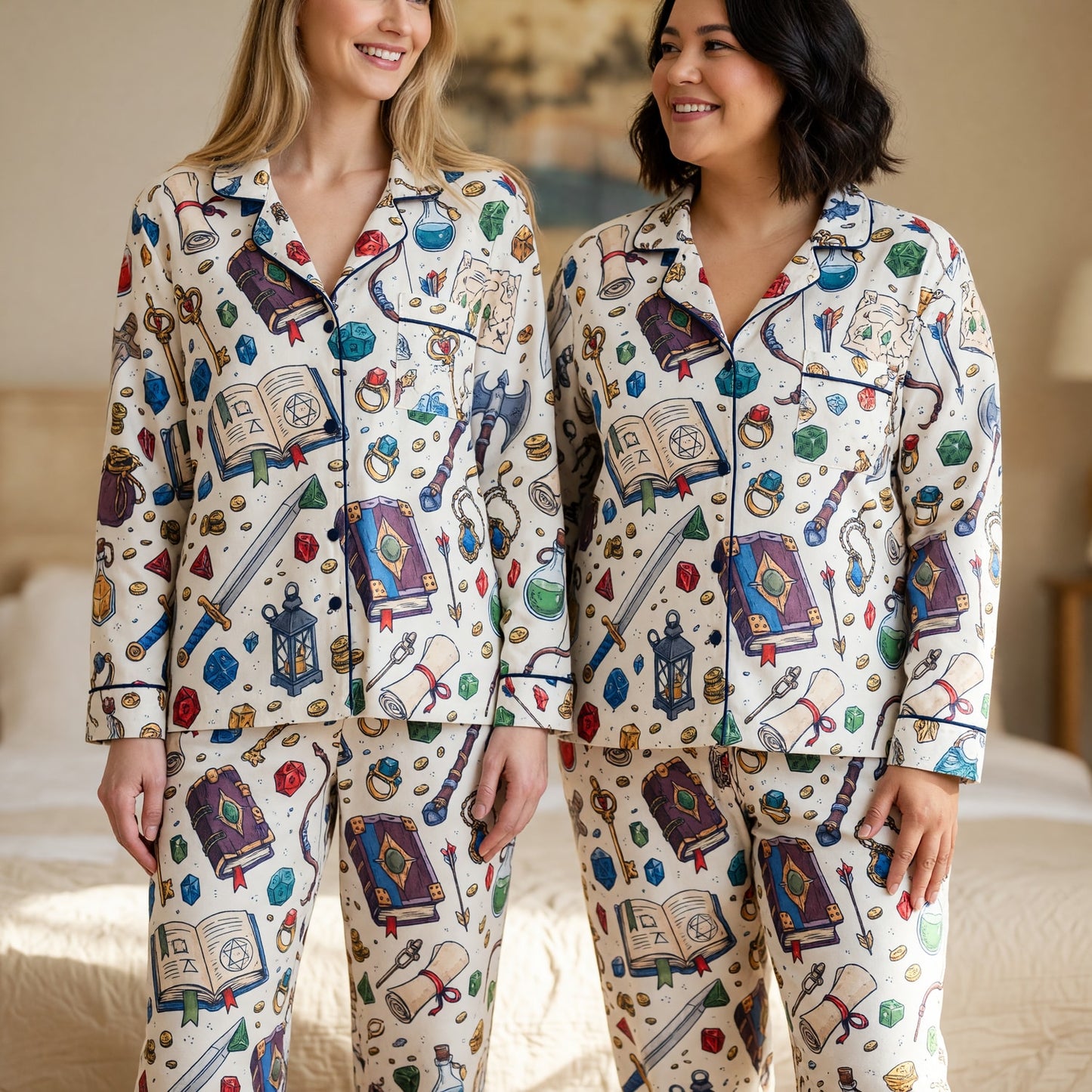 Fantasy Dungeon Pajama Set - Fantasy RPG Tabletop Sleepwear