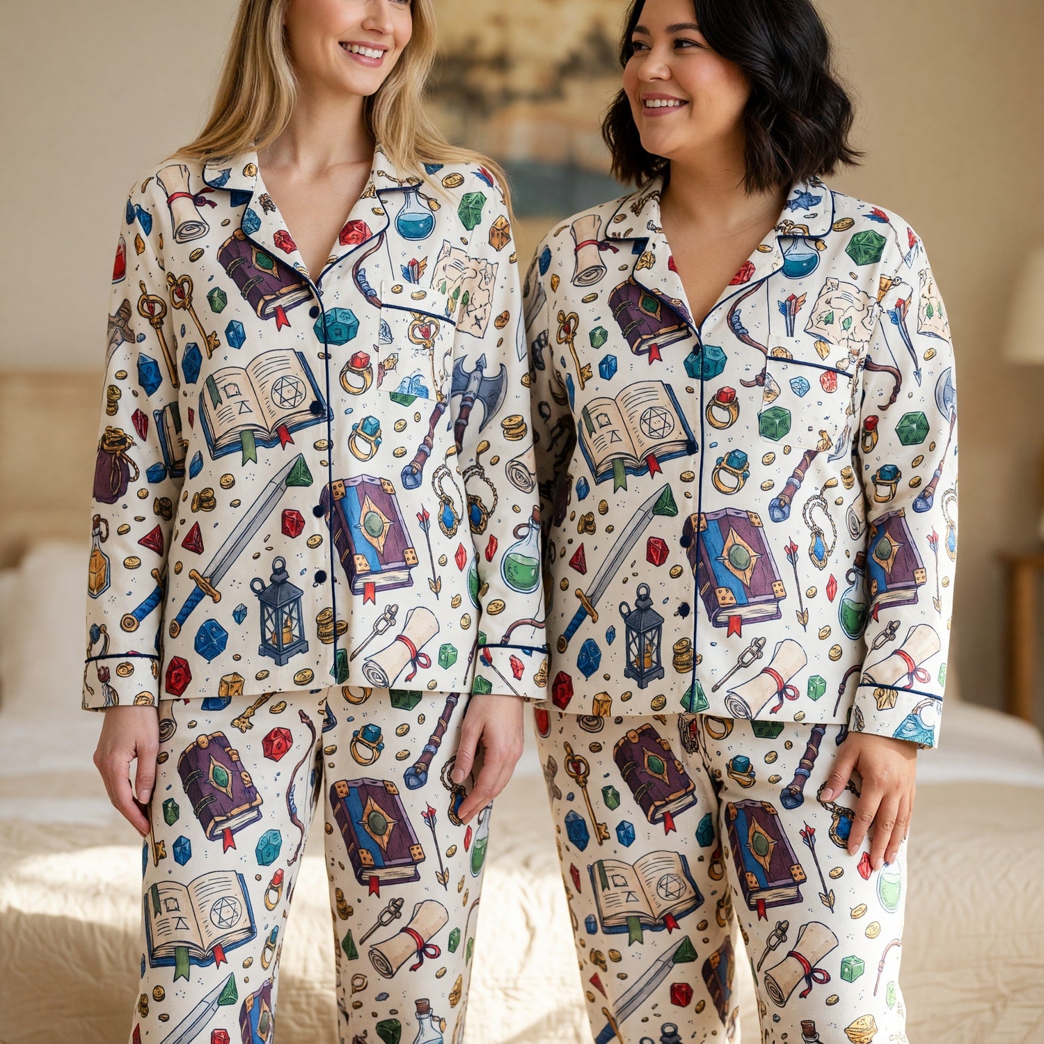 Fantasy Dungeon Pajama Set - Fantasy RPG Tabletop Sleepwear