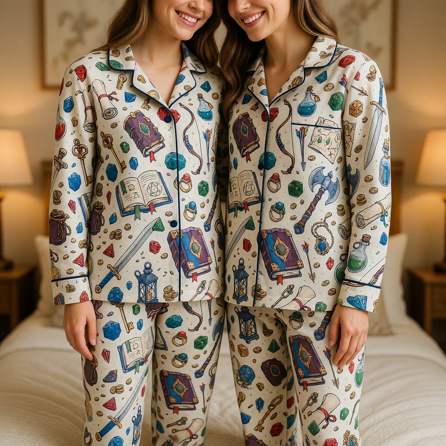 Fantasy Dungeon Pajama Set - Fantasy RPG Tabletop Sleepwear