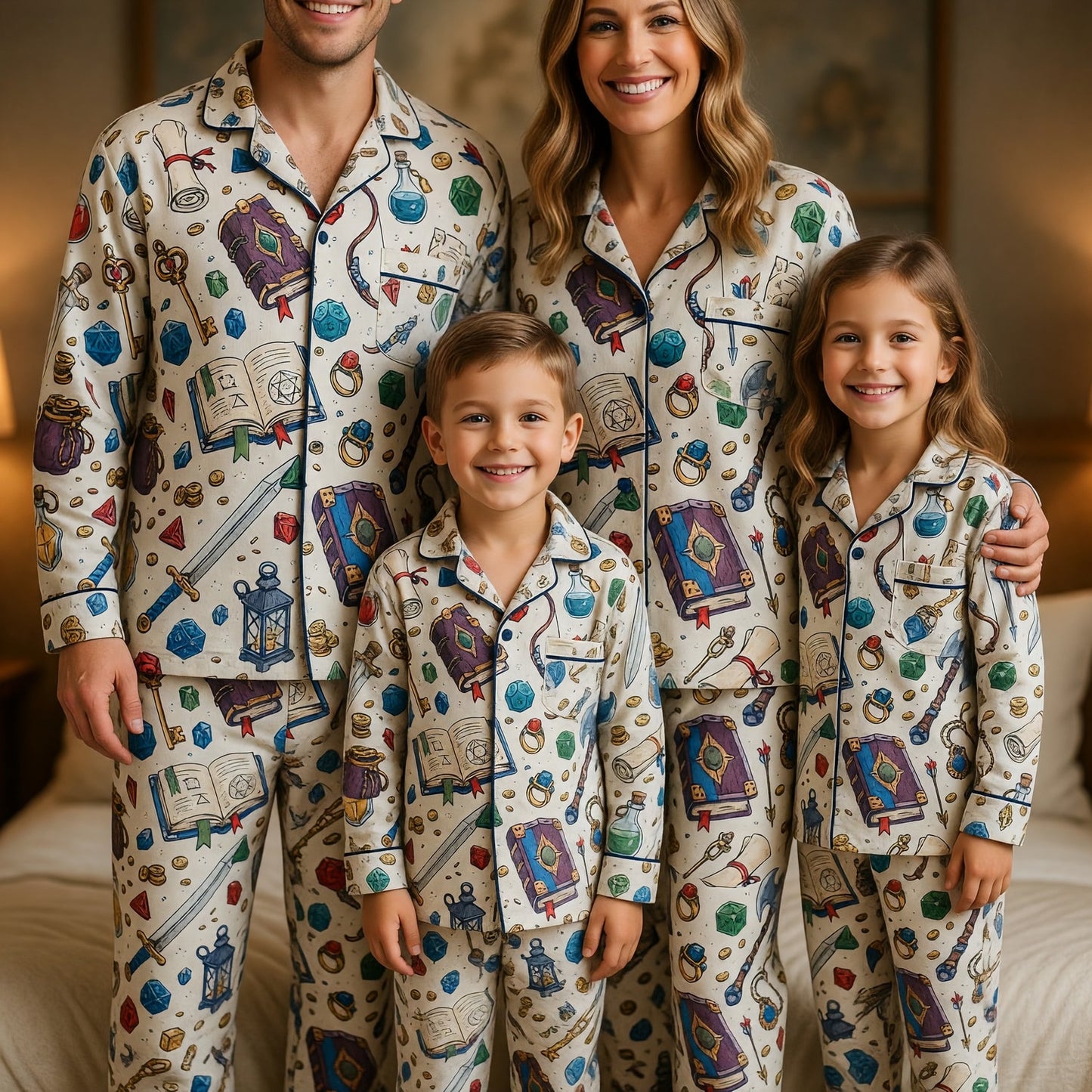 Fantasy Dungeon Pajama Set - Fantasy RPG Tabletop Sleepwear