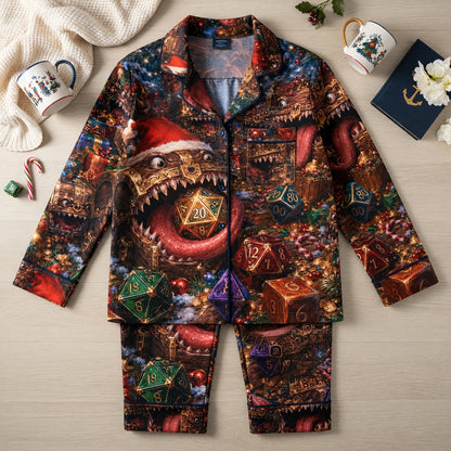 Mimic Christmas Thick Pajama Set - Fantasy RPG Holiday Sleepwear