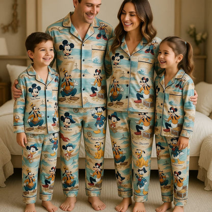 Pirate Crew Thick Pajama Set - Treasure Adventure Sleepwear