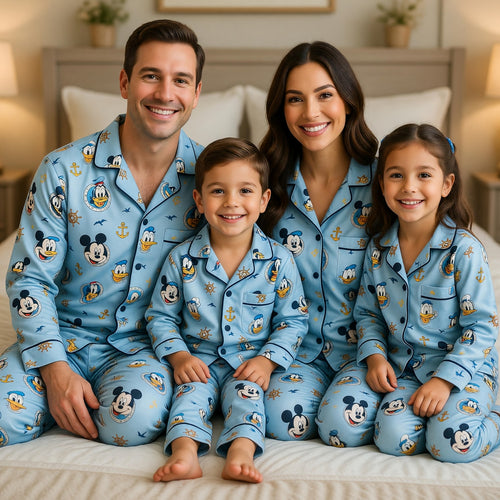 Cruise Mouse Thick Pajama Set - Sailor Nautical Sleepwear
