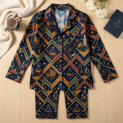Mystic D20 Witchcraft Thick Pajama Set - Fantasy RPG Nightwear