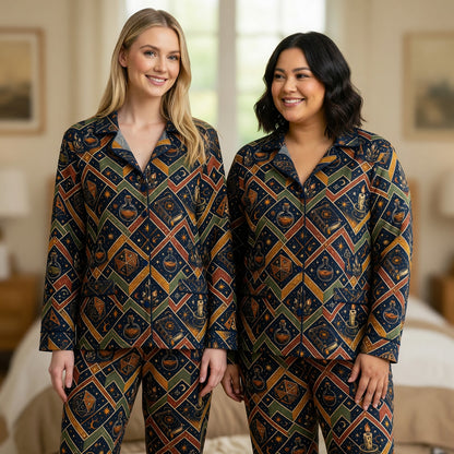 Mystic D20 Witchcraft Thick Pajama Set - Fantasy RPG Nightwear