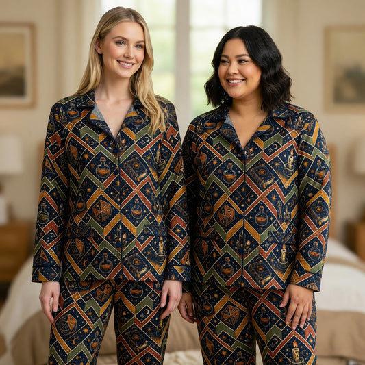 Mystic D20 Witchcraft Thick Pajama Set - Fantasy RPG Nightwear