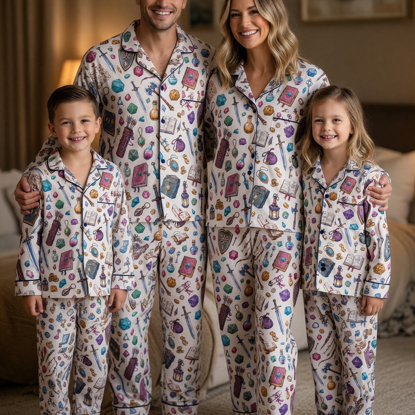 Fantasy Dungeon Thick Pajama Set - Fantasy RPG Sleepwear