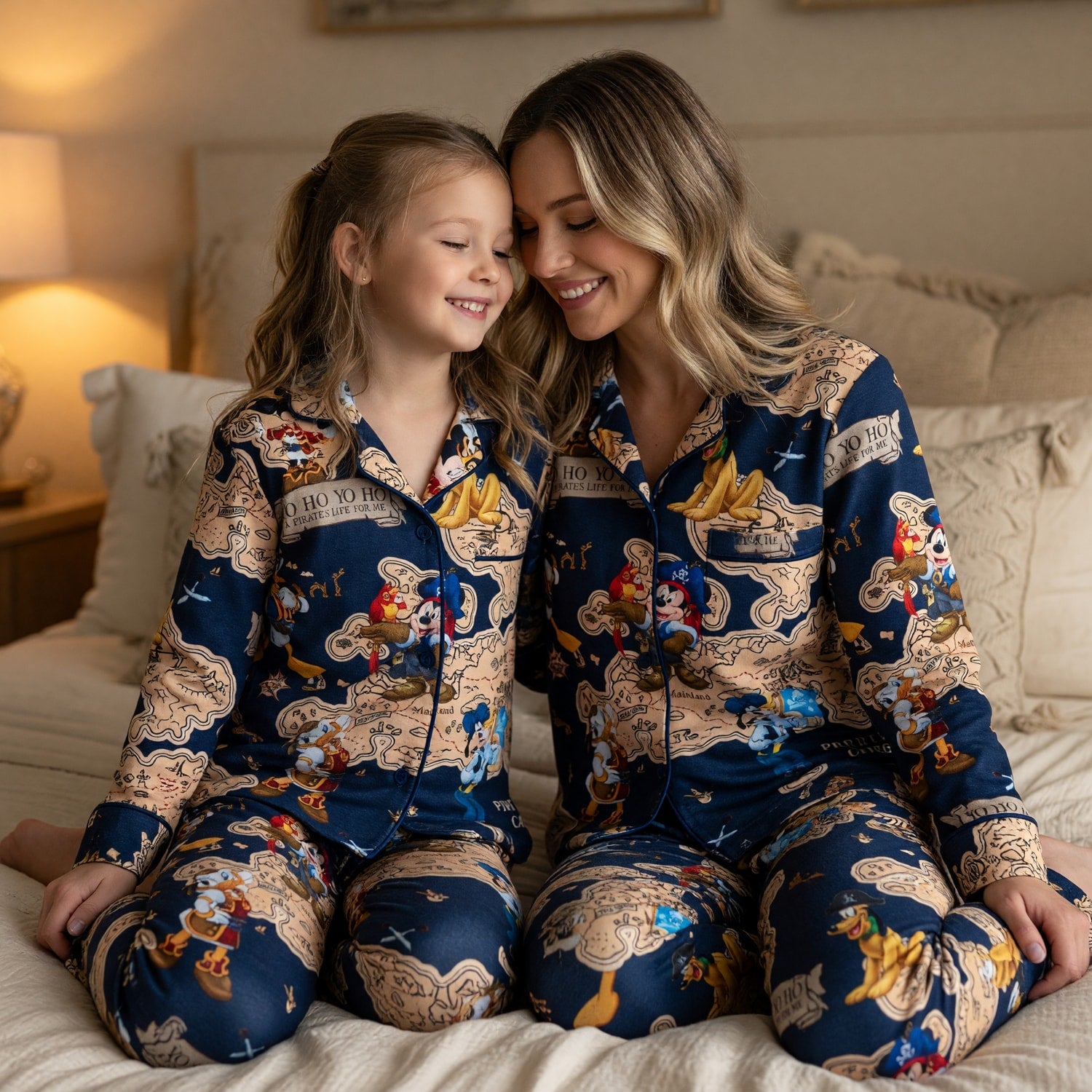 Pirate Mouse Thick Pajama Set - Caribbean Pirate Map