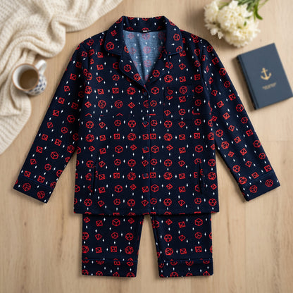 Dice Thick Pajama Set - RPG Tabletop Gaming Sleepwear