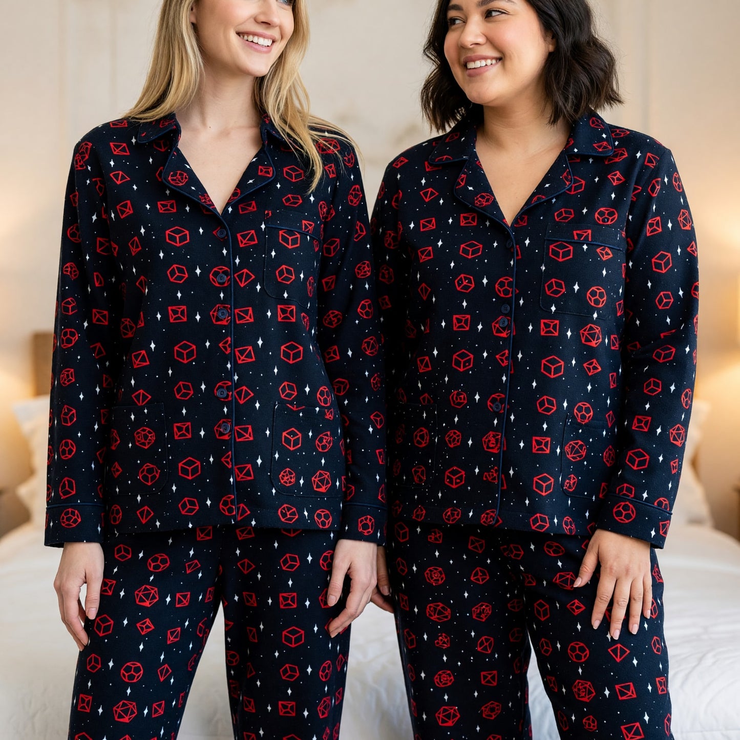 Dice Thick Pajama Set - RPG Tabletop Gaming Sleepwear