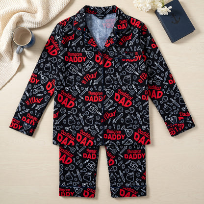 Dungeon Daddy Thick Pajama Set - RPG Dad Matching Sleepwear