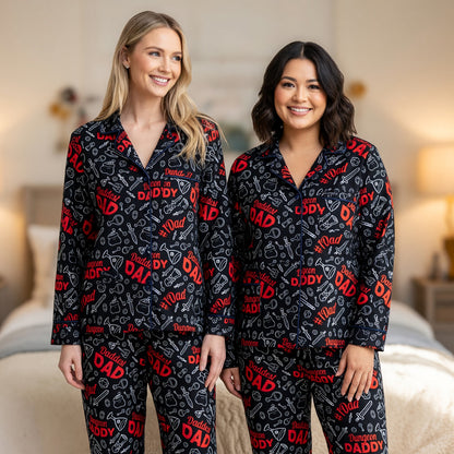 Dungeon Daddy Thick Pajama Set - RPG Dad Matching Sleepwear