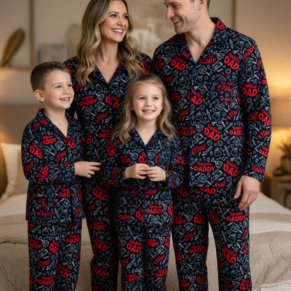 Dungeon Daddy Thick Pajama Set - RPG Dad Matching Sleepwear