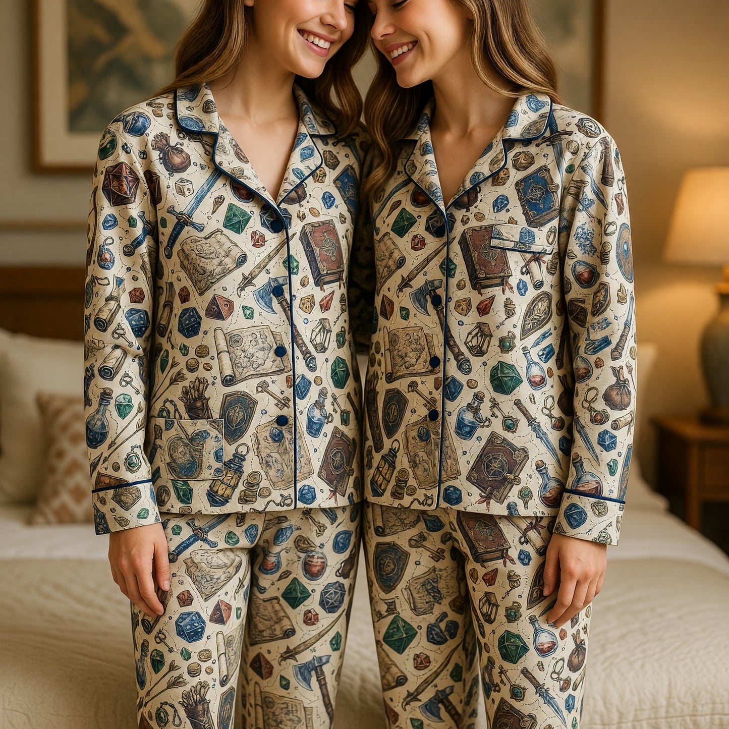 Fantasy Dungeon Thick Pajama Set - Fantasy RPG Sleepwear