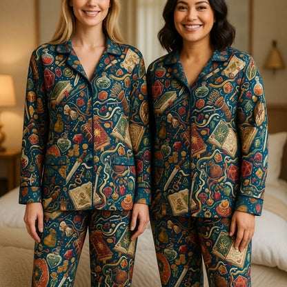 Dice Fantasy Thick Pajama Set - RPG Tabletop Gaming Sleepwear
