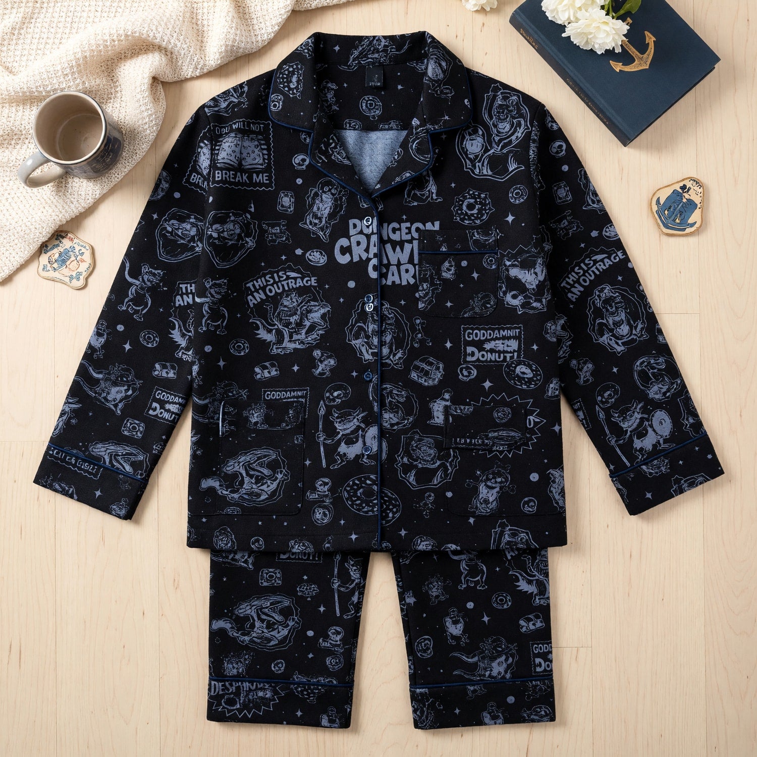 Dungeon Crawler Thick Pajama Set - LitRPG Fantasy Sleepwear