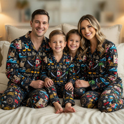 Mouse Pirate Thick Pajama Set - Cartoon Nightwear Sleepwear