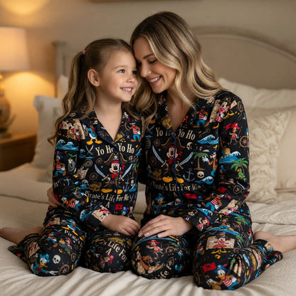 Mouse Pirate Thick Pajama Set - Cartoon Nightwear Sleepwear