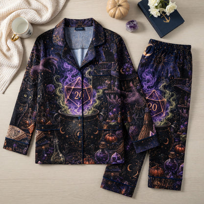 Fantasy Dungeon Witch Thick Pajama Set - Fantasy RPG Nightwear