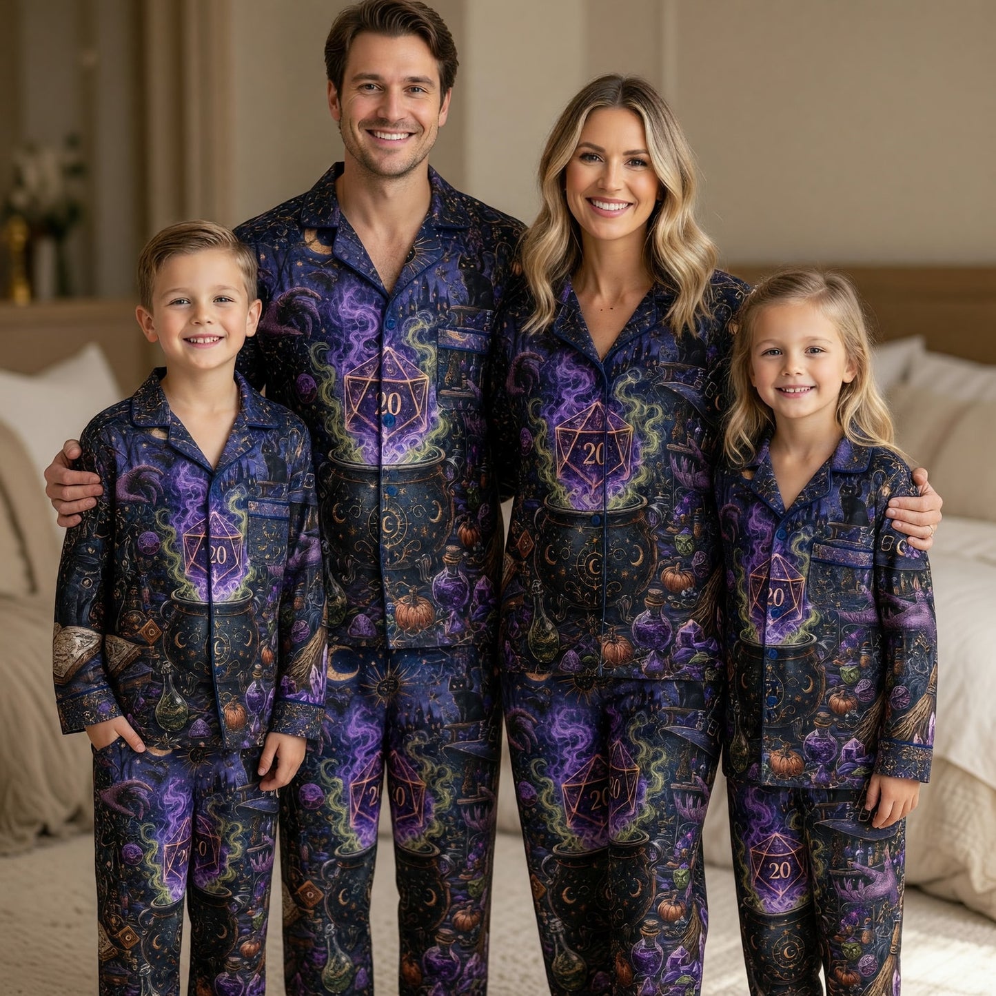 Fantasy Dungeon Witch Thick Pajama Set - Fantasy RPG Nightwear