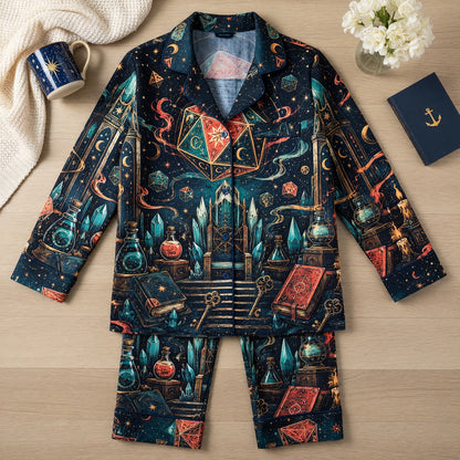 Fantasy Dungeon D20 Pajama Set - Fantasy RPG Sleepwear
