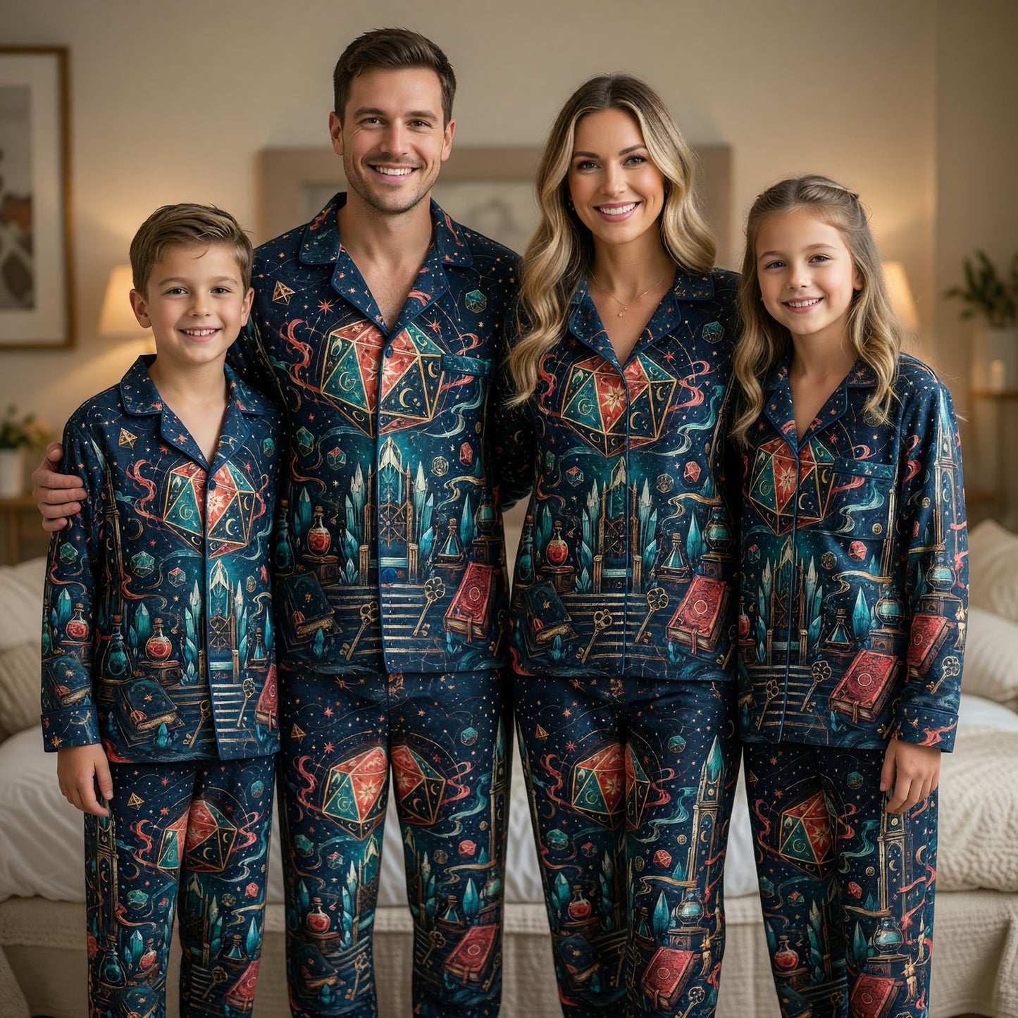 Fantasy Dungeon D20 Pajama Set - Fantasy RPG Sleepwear