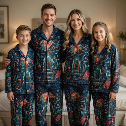 Fantasy Dungeon D20 Pajama Set - Fantasy RPG Sleepwear