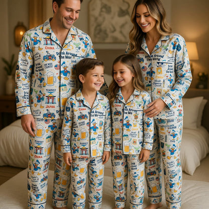 Duck Drink Around The World Pajama Set