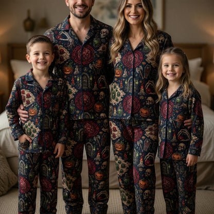 D20 Halloween Pajama Set - Gothic RPG Dungeon Sleepwear