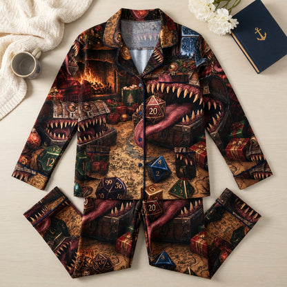 Mimic Christmas Pajama Set - RPG Dice Holiday Sleepwear