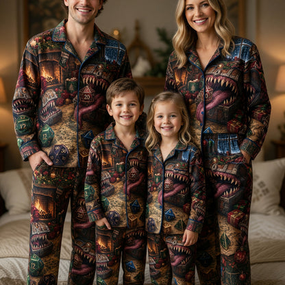 Mimic Christmas Pajama Set - RPG Dice Holiday Sleepwear