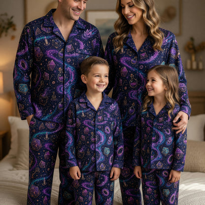 Dice Pajama Set - Mystic Potion Crystal Wizard Fantasy RPG