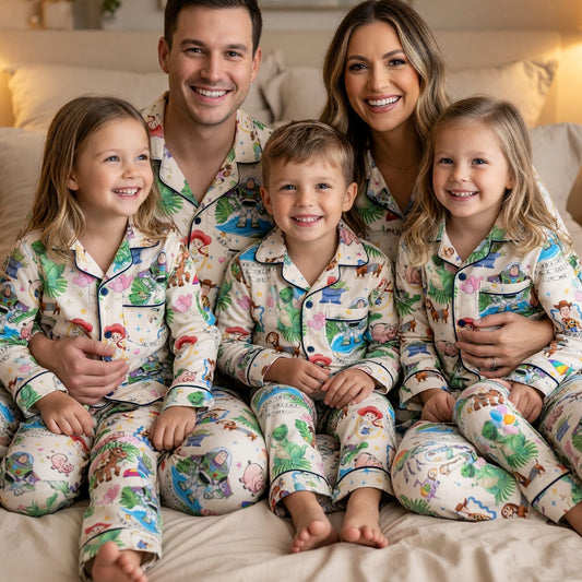 Toy Friends You've Got A Friend In Me Thick Pajama Set - Tropical Character Print