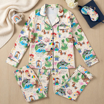 Toy Friends You've Got A Friend In Me Thick Pajama Set - Tropical Character Print