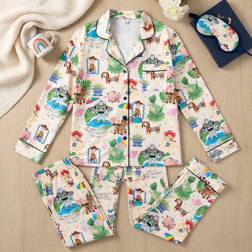 Toy Friends You've Got A Friend In Me Thick Pajama Set - Tropical Character Print