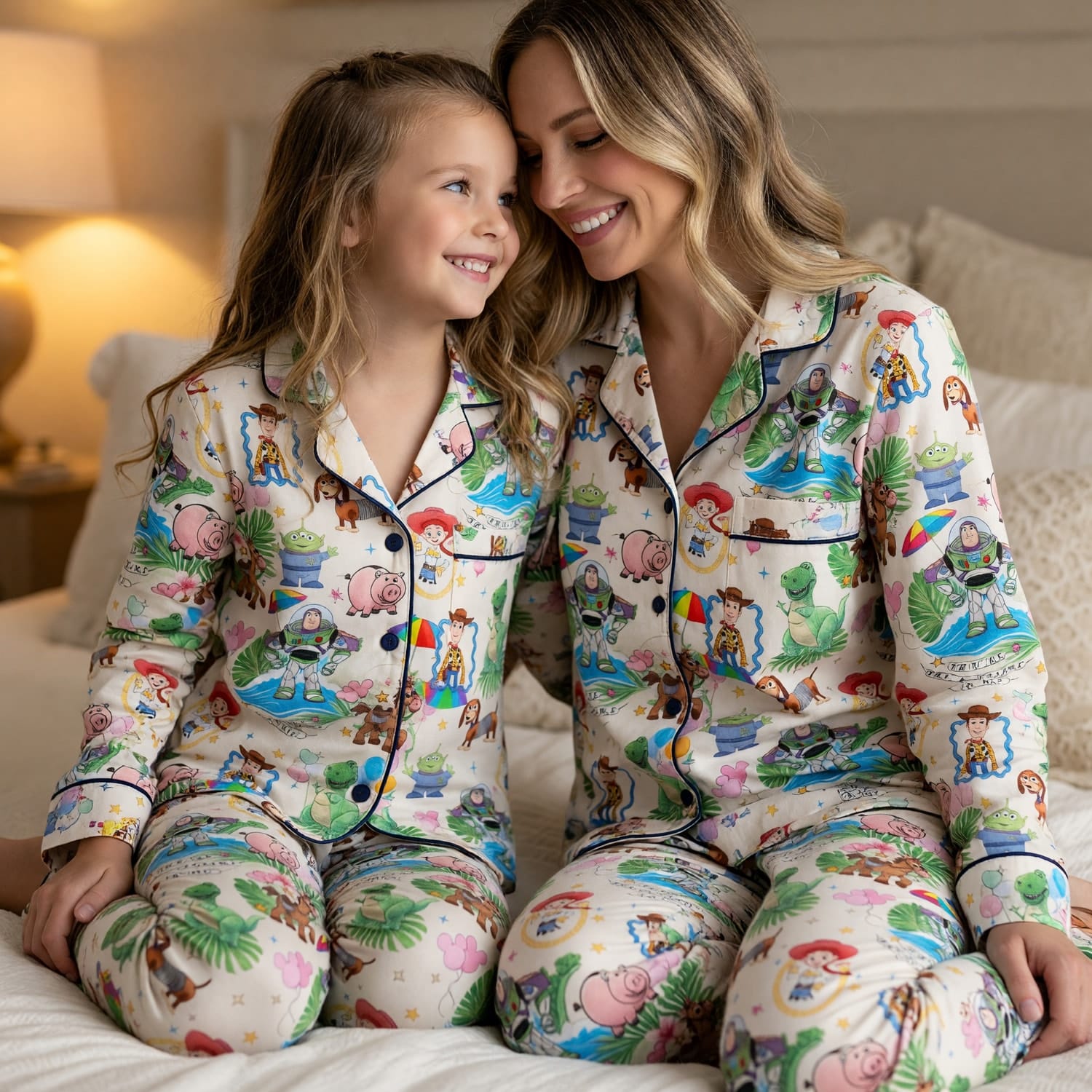 Toy Friends You've Got A Friend In Me Thick Pajama Set - Tropical Character Print