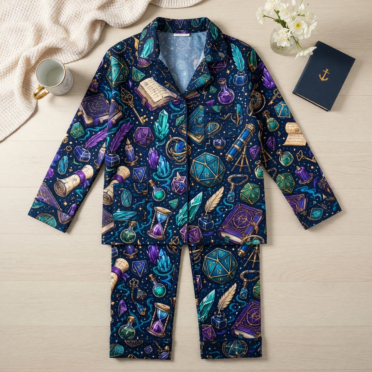 Fantasy Dungeon Thick Pajama Set - Fantasy RPG Nightwear