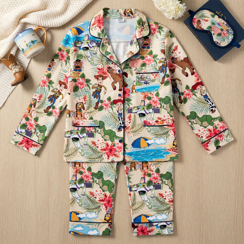Toy Friends Tropical Thick Pajama Set - Hawaiian Sleepwear