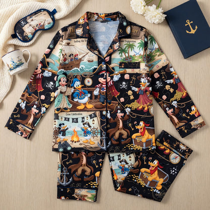 Mouse Pirate Thick Pajama Set - Treasure Adventure Sleepwear