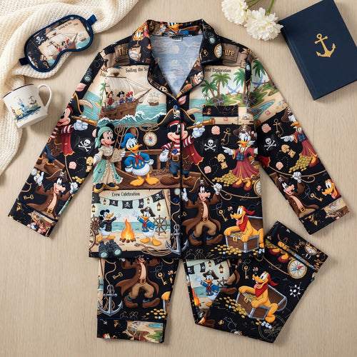 Mouse Pirate Thick Pajama Set - Treasure Adventure Sleepwear