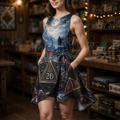 Christmas Dice Jumpsuit Skirt - Fantasy Holiday RPG Apparel