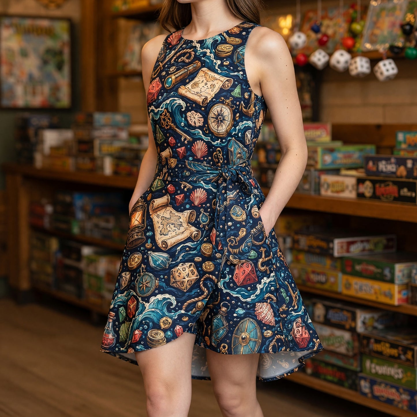 Pirate Jumpsuit Skirt - Nautical Dice RPG Adventure Apparel