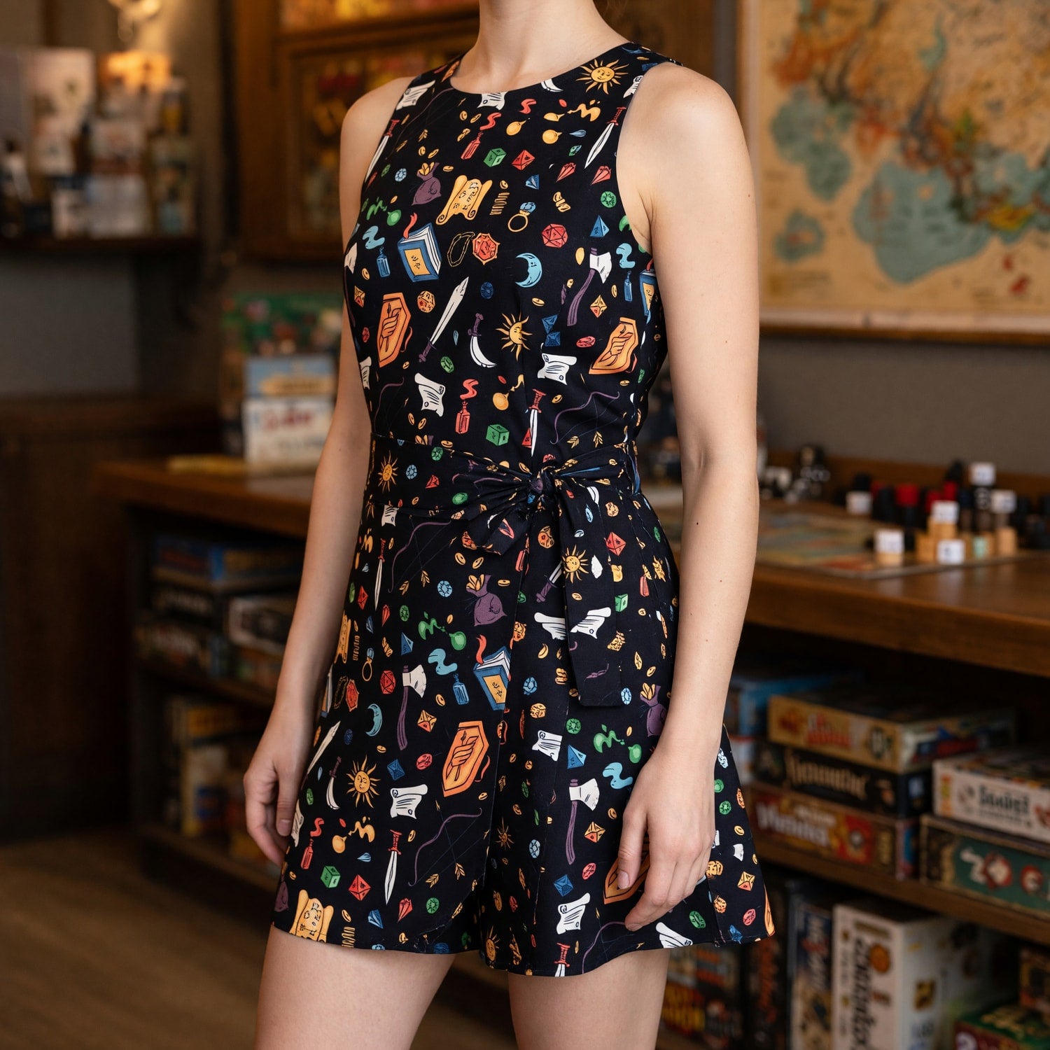 Fantasy RPG Jumpsuit Skirt - Tabletop Dice Gaming Apparel