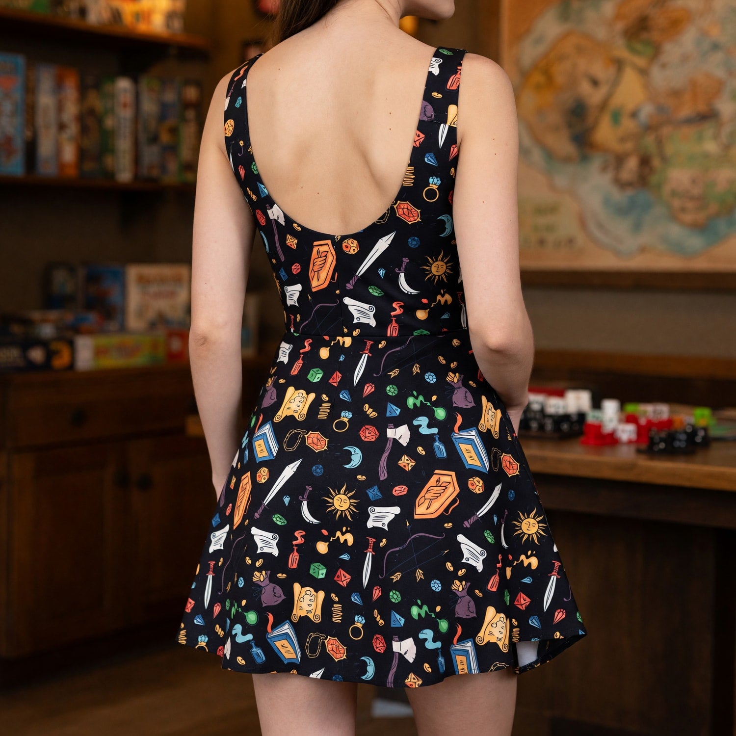 Fantasy RPG Jumpsuit Skirt - Tabletop Dice Gaming Apparel
