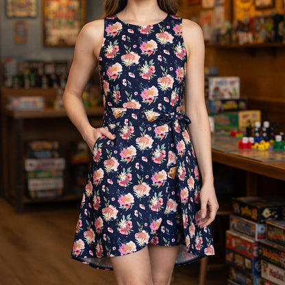 Fantasy Dungeon Floral Jumpsuit Skirt - Tabletop RPG Streetwear