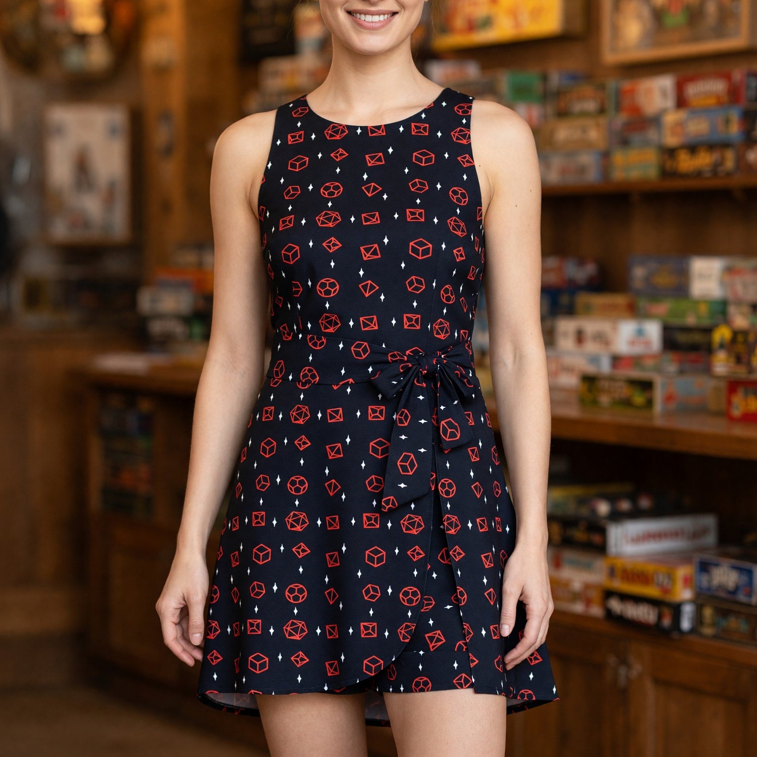 Fantasy Dungeon Dice Jumpsuit Skirt - Tabletop RPG Streetwear