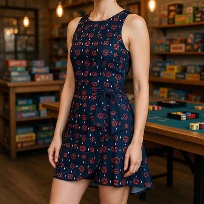 Fantasy Dungeon Dice Jumpsuit Skirt - Tabletop RPG Streetwear