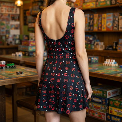 Fantasy Dungeon Dice Jumpsuit Skirt - Tabletop RPG Streetwear