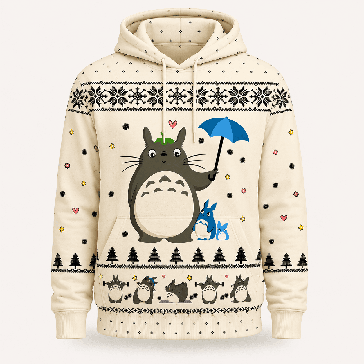 Forest Spirit Winter Wonderland All Over Print Hoodie - Anime Fan Apparel