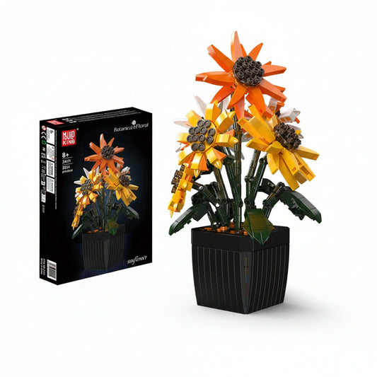 Mould King 24111 Sunflower Bouquet - Building Block Flower Set